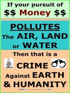 Money Pollution Crime