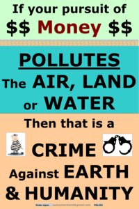 Money, Pollution, Crime