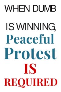 peaceful protest